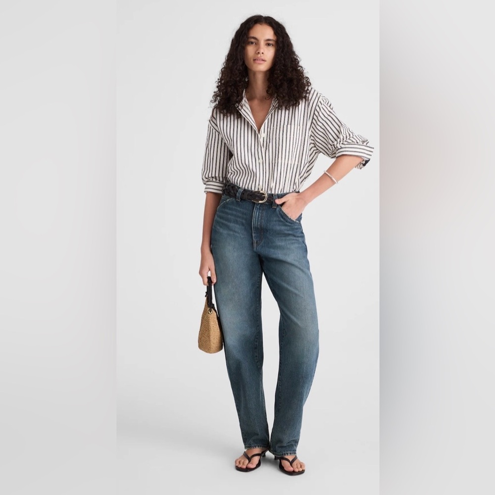 Madewell The Balloon Jean - Barrel Leg - Greendale Wash Size: 29